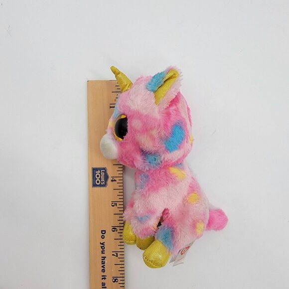 Ty Beanie Boo Ty Silk FANTASIA‎ Unicorn pastel multi-color plush 7" - Picture 5 of 5